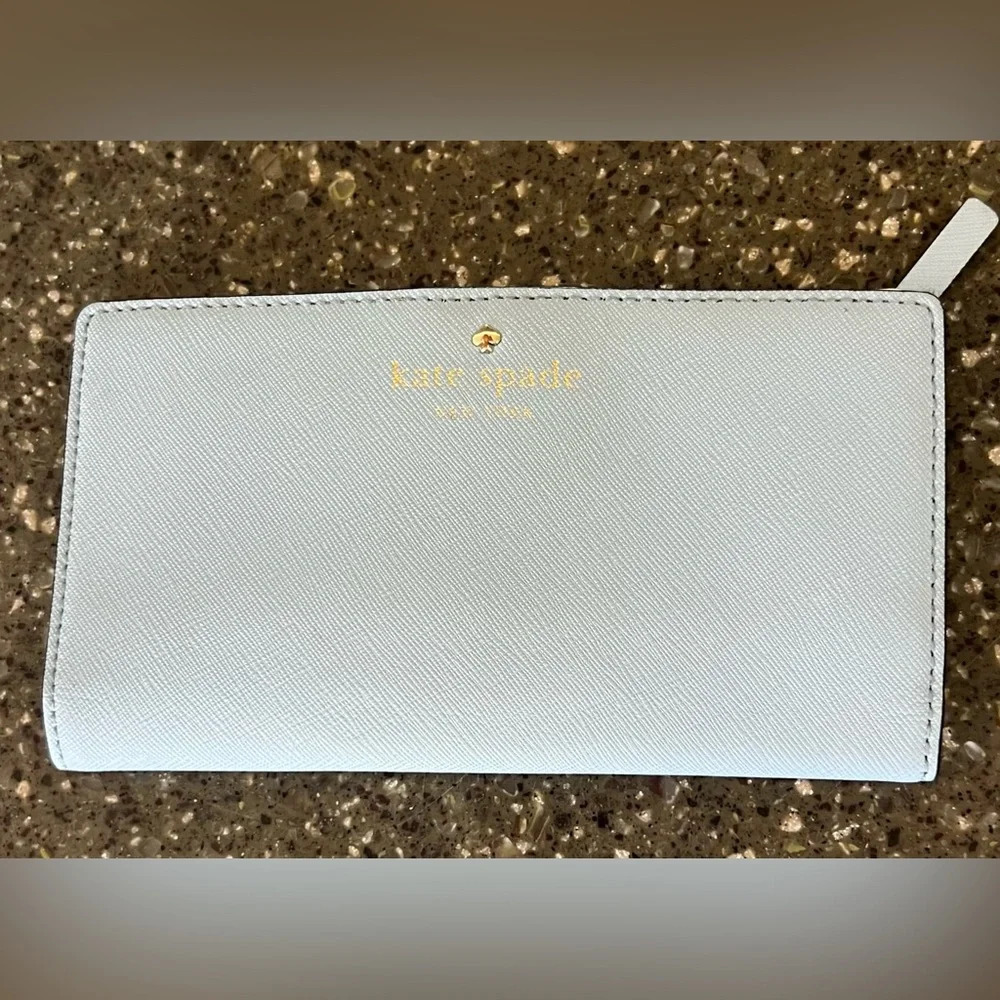 Kate Spade Madison Large Slim Wallet Leather Bifold Wallet in 
